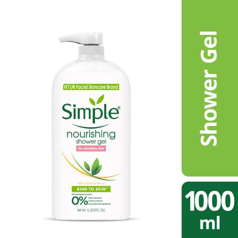Jual Simple Kind to Skin Nourishing Shower Gel 1L Sabun Mandi | Shopee ...