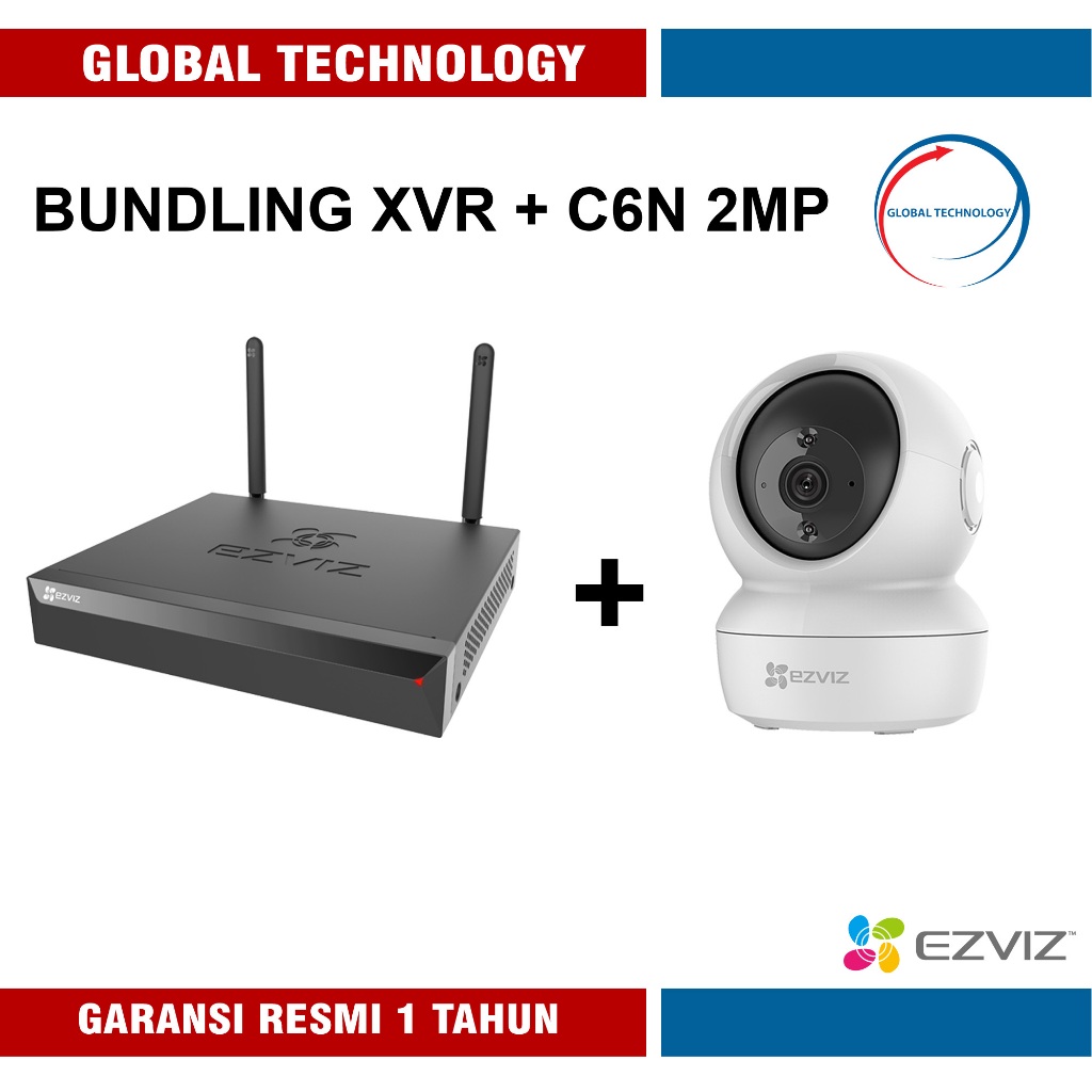Jual BUNDLING XVR EZVIZ + CAMERA + HDD BUNDLING XVR+C6N+HDD C6N ...