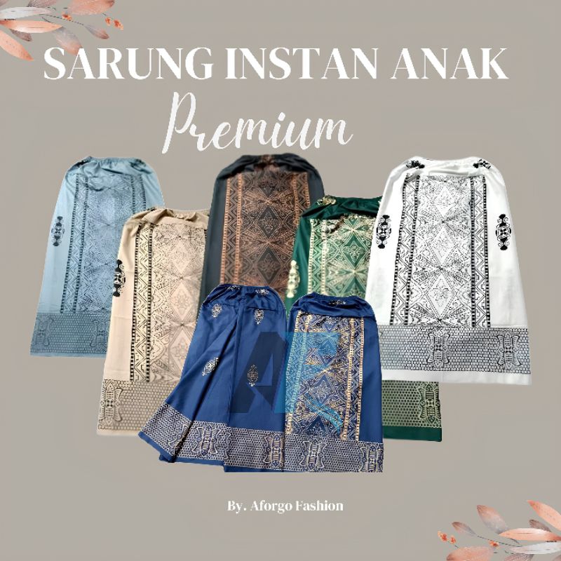 Jual SARUNG INSTAN ANAK SARUNG ANAK USIA 2-13 TAHUN MOTIF SARWON MODEL ...