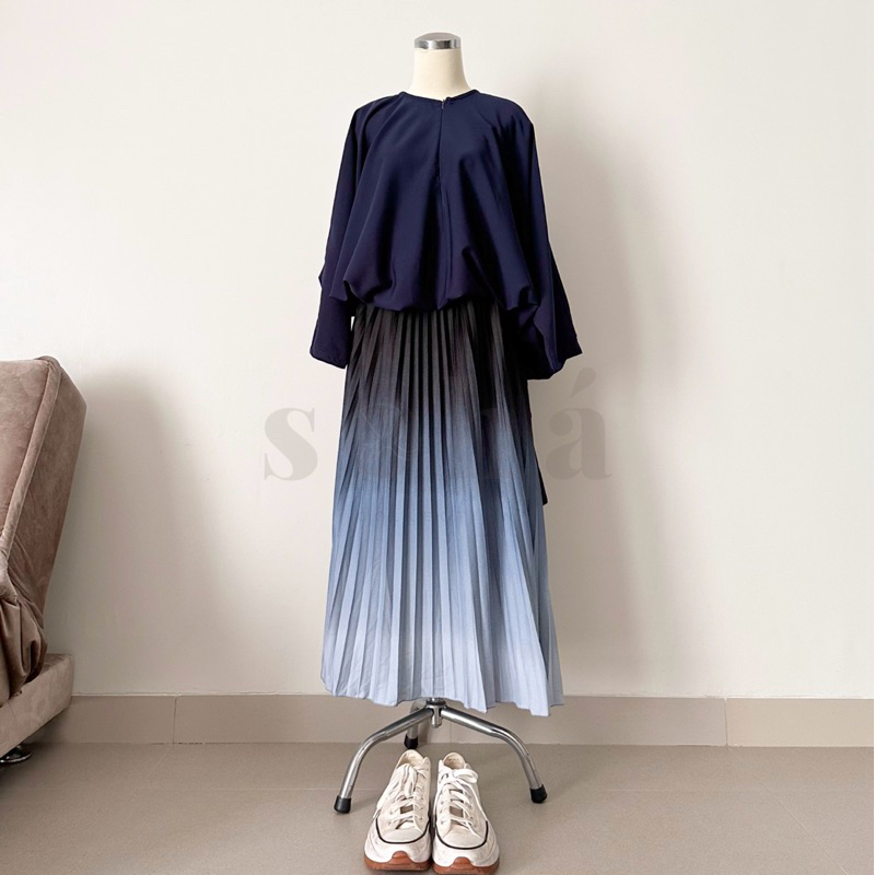 Jual Eleea Skirt (Gradasi Plisket) | Shopee Indonesia