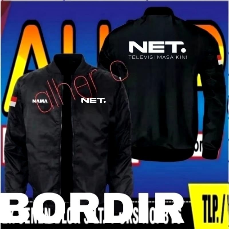 Jual Jaket bordir net TV Jaket net TV Jaket bomber net TV Jaket kerja ...