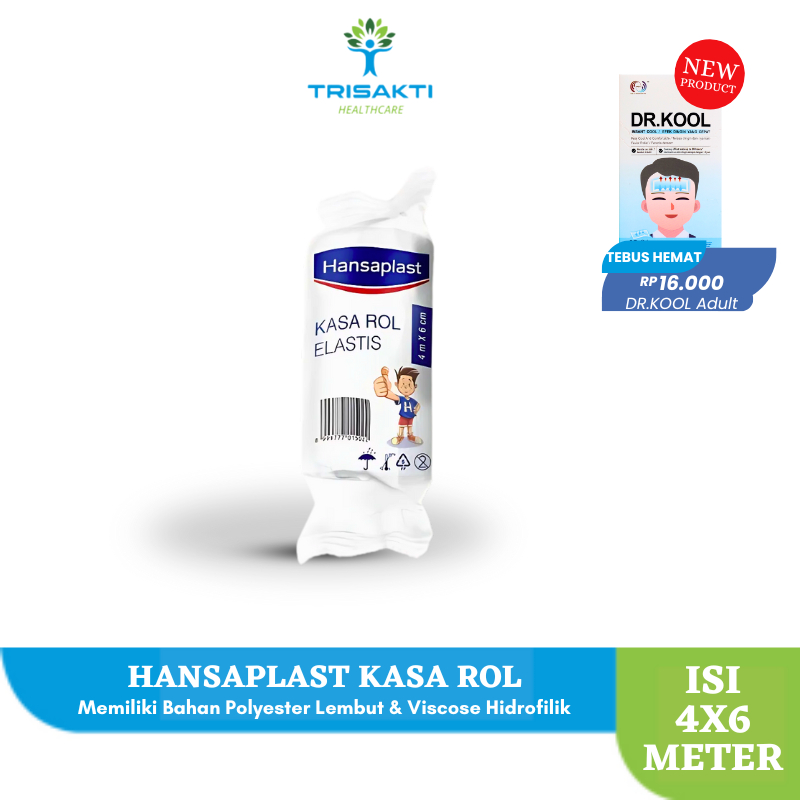 Jual Hansaplast Kasa Rol Elastis - 4m x 6 cm - Best Value - Perban ...