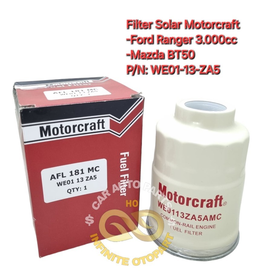 Jual FUEL FILTER SOLAR FORD RANGER 3.0 3000CC BT50 HARGA SATUAN WE01-13 ...