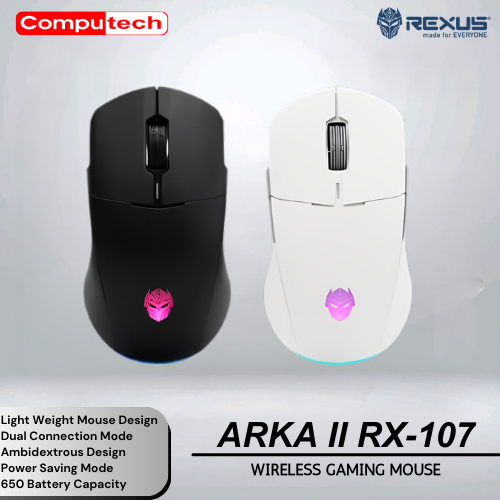 Jual Rexus Mouse Wireless Gaming Arka II RX-107 Dual Connection - Rexus ...