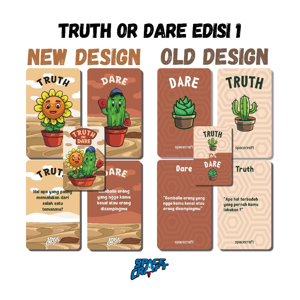 Jual Kartu Truth or Dare Plant Edition | 50 Kartu Tantangan ...
