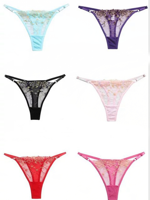 Jual (COD) G String Sexy Lace transparan Celana Dalam Low Waist Thong ...