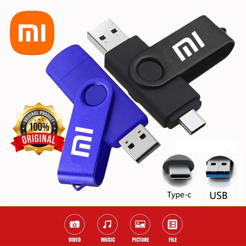 Jual Xiaomi Flashdisk USB OTG 2 in 1 Flash Drive Type-c 32GB 64GB 128GB ...