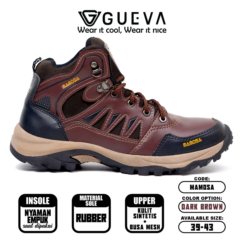 Jual Sepatu Hiking Pria Olahraga Outdoor Sepatu Gunung Adventure Anti ...