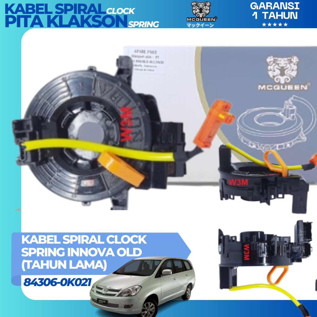 Jual KABEL SPIRAL PITA KLAKSON CLOCK SPRING INNOVA OLD (TAHUN LAMA ...