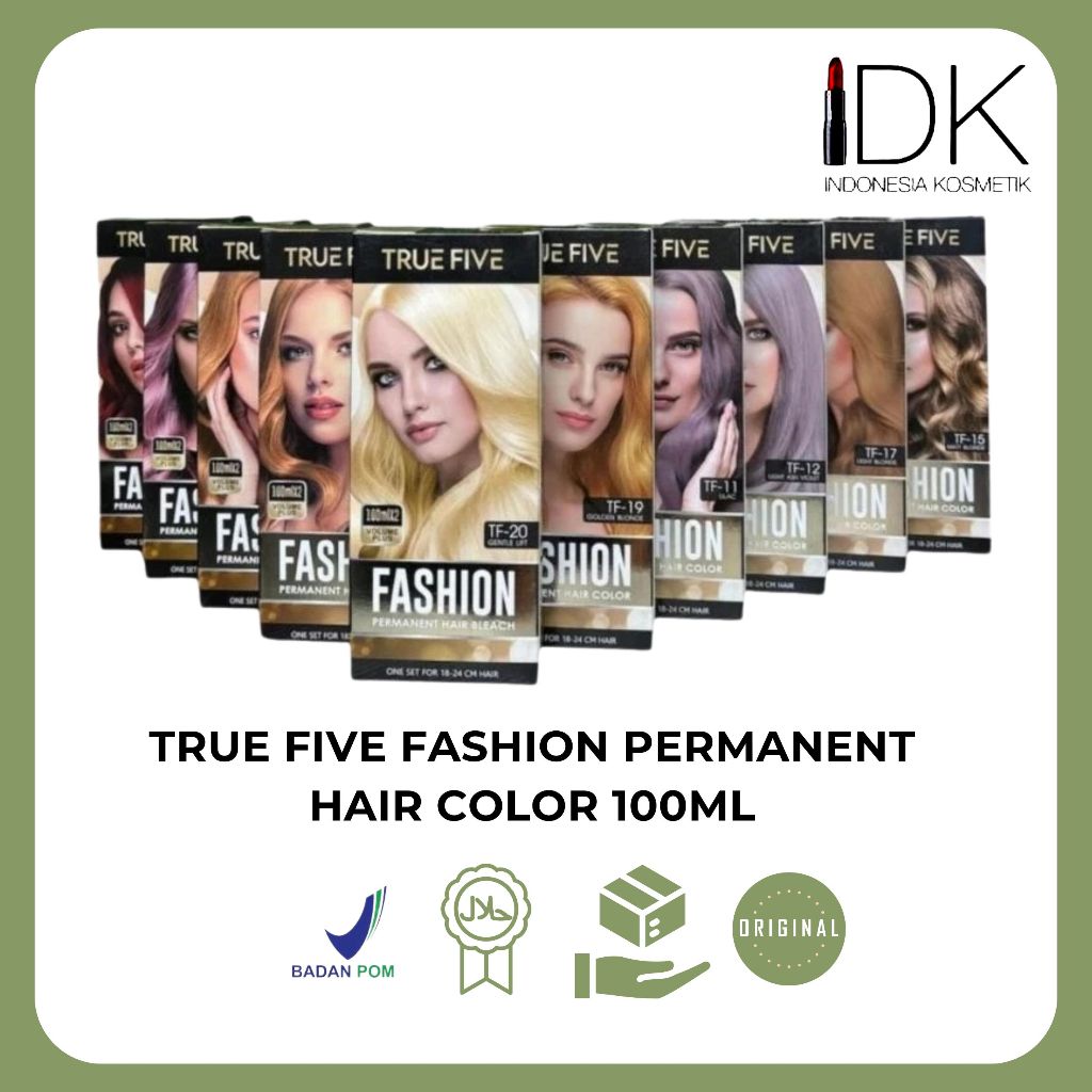 Jual True Five Fashion Permanent Hair Color 100ml | 20 warna | Shopee ...
