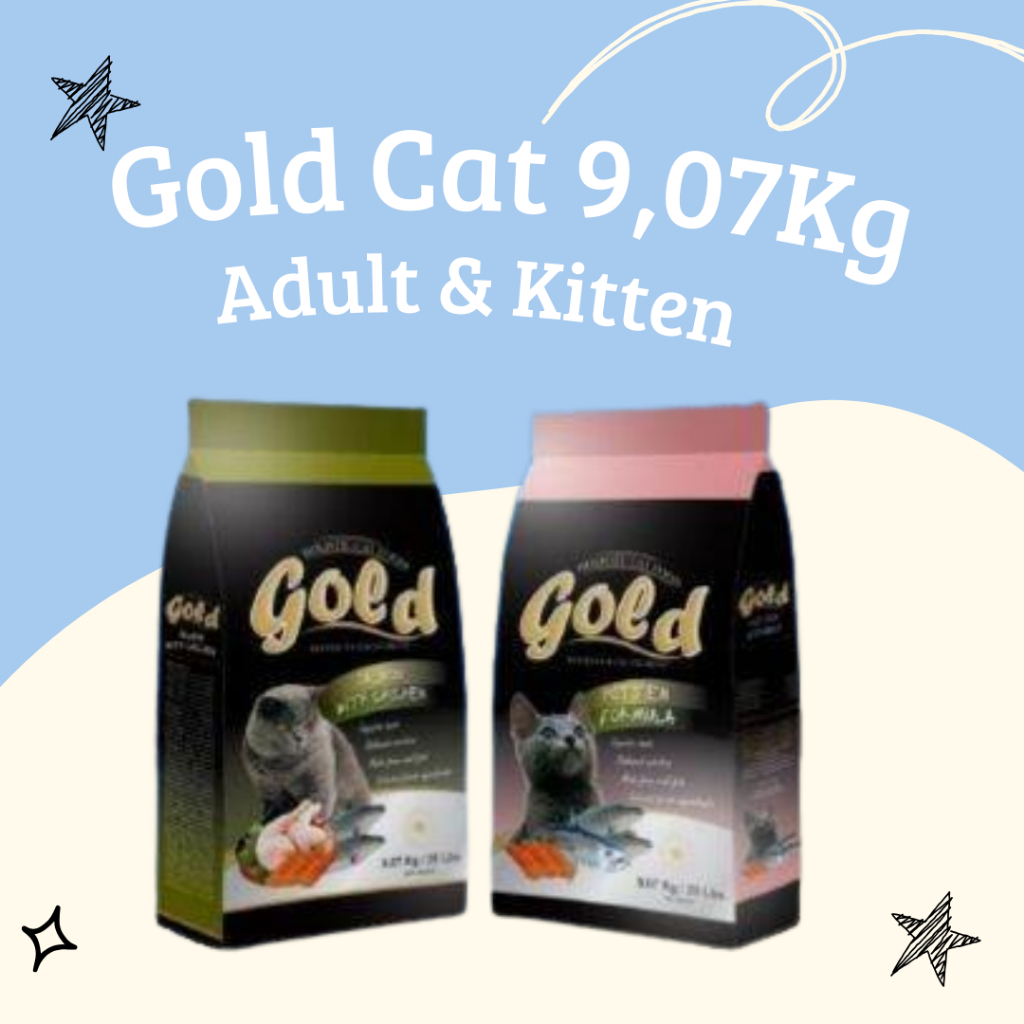 Jual Makanan Kucing - Gold Cat Dry Food Adult & Kitten 9,07Kg/20LBS ...