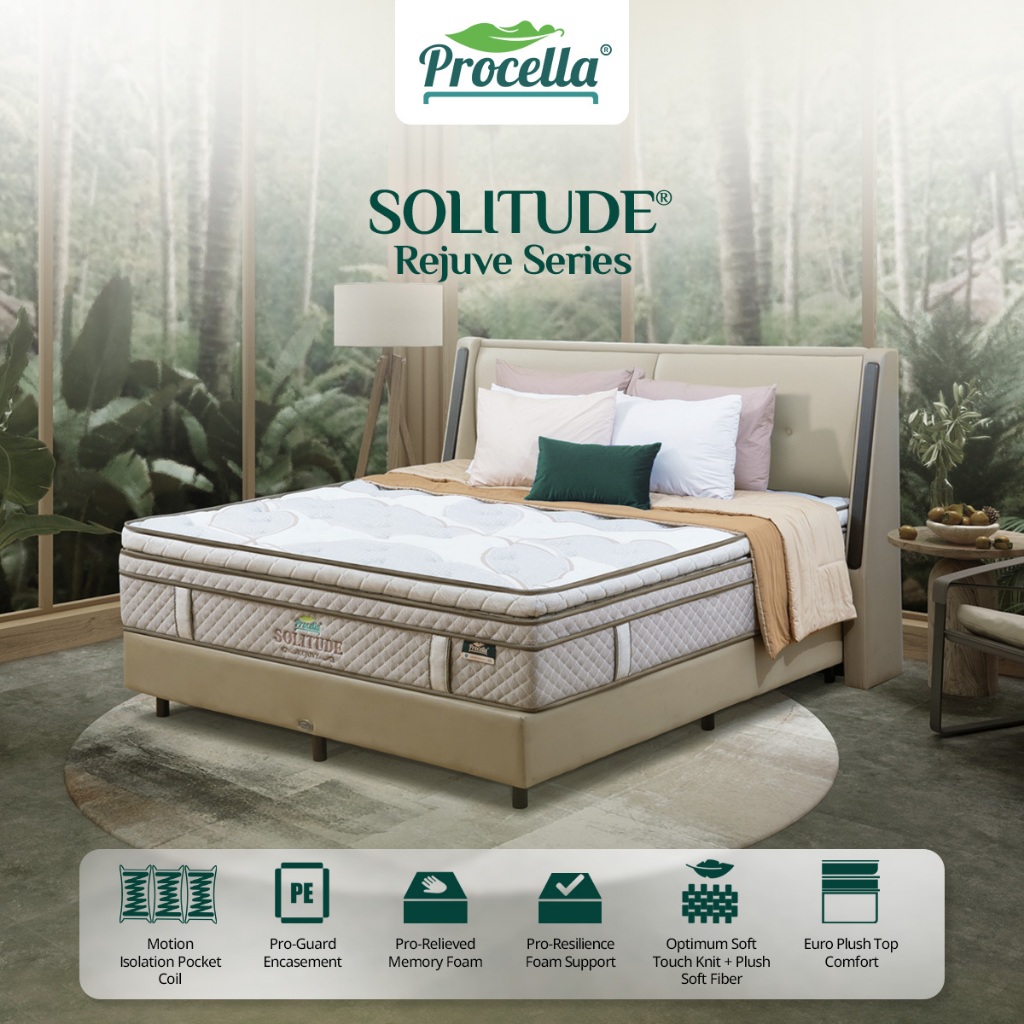 Jual Kasur Memory Foam Pocket Springbed Solitude Procella Olympic