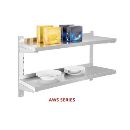 Jual S/S Double Adjusted Wall Shelves Getra AWS-100 / Rak Stainless ...