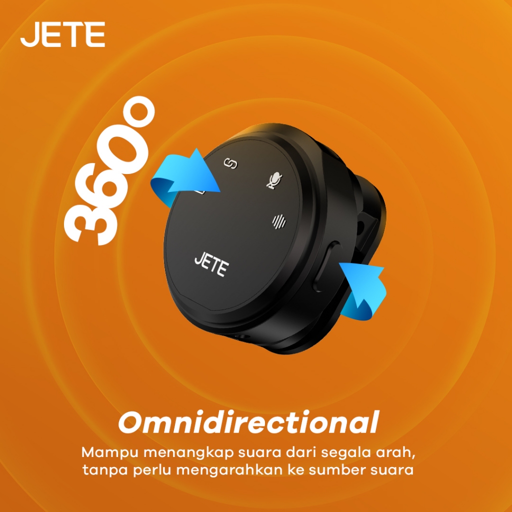 Jual JETE Microphone Wireless MP1 Magnetic Type C with Adapter ...