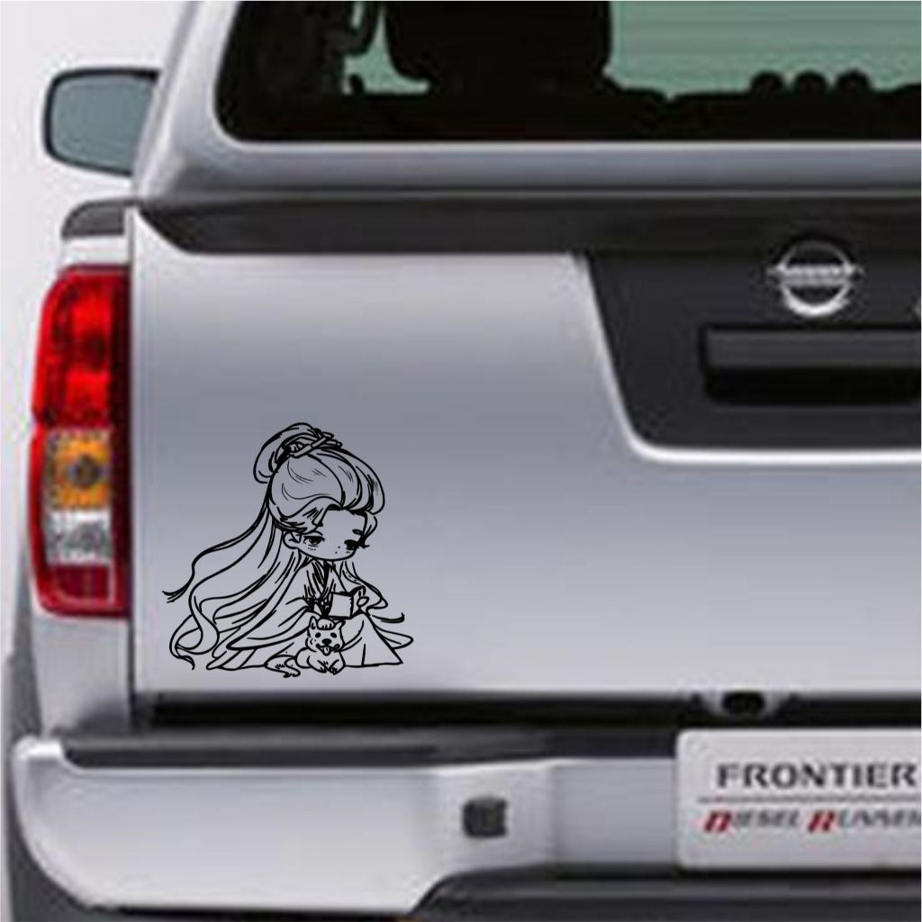 Jual CUTTING STICKER MOBIL ANIME GIRL STIKER BAGASI MOBIL MURAH LUCU ...