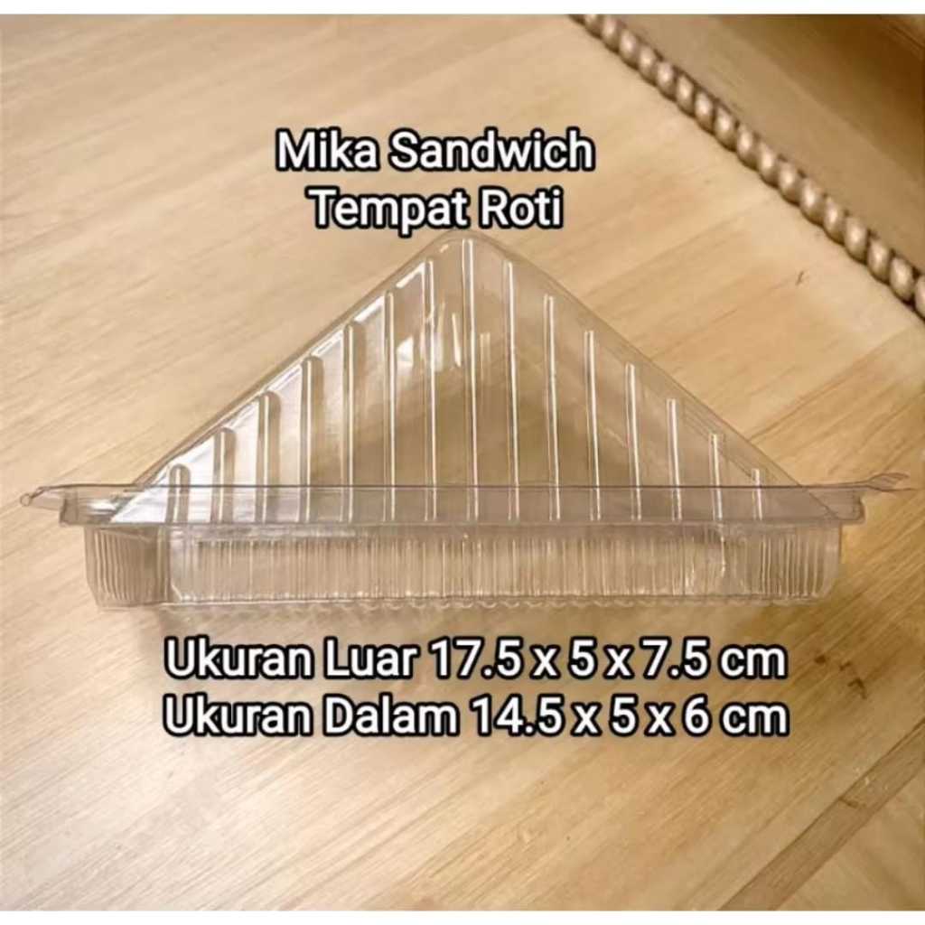 Jual [isi50] Mika MMP Sandwich Segitiga / Tray Kotak Sandwich / Mika ...