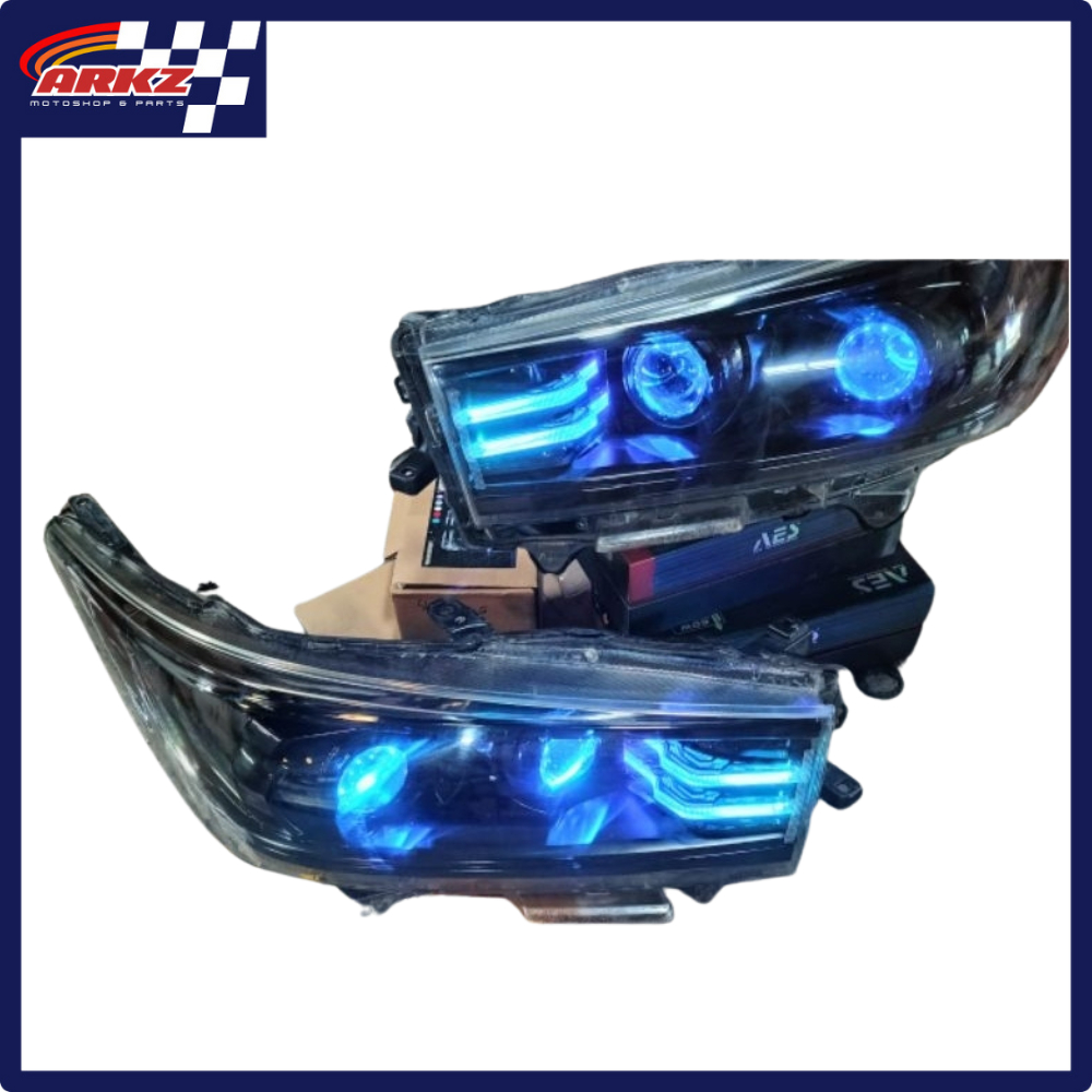 Jual Paketan Pro7 Headlamp INNOVA REBORN Dobel PROJI RGB Slim Frame ...