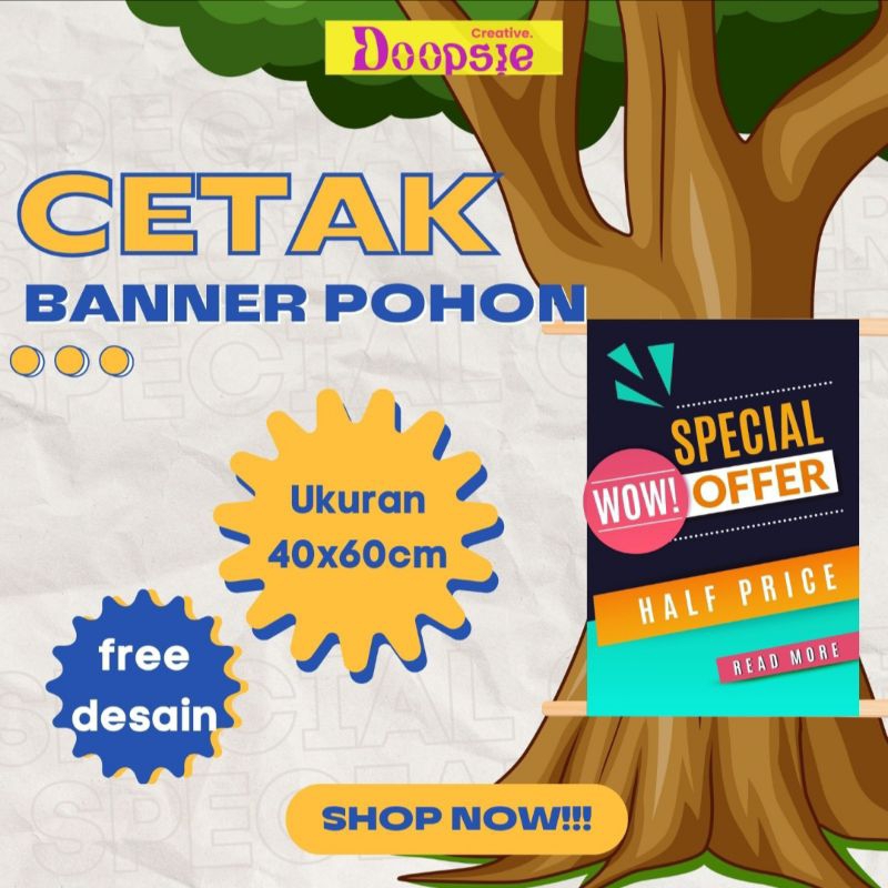 Jual BANNER POHON, BANNER RONTEG, SPANDUK MMT PINGGIR JALAN, BANNER ...