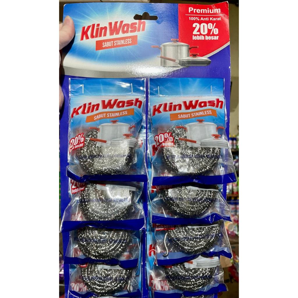 Jual Klinwash Stainless Steel 1pcs Sabut Spons Besi Cuci Piring ...