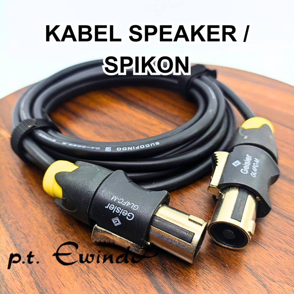 Jual Kabel Spikon to Spikon / Kabel Speaker Dua Spikon Kabel Sinar ...