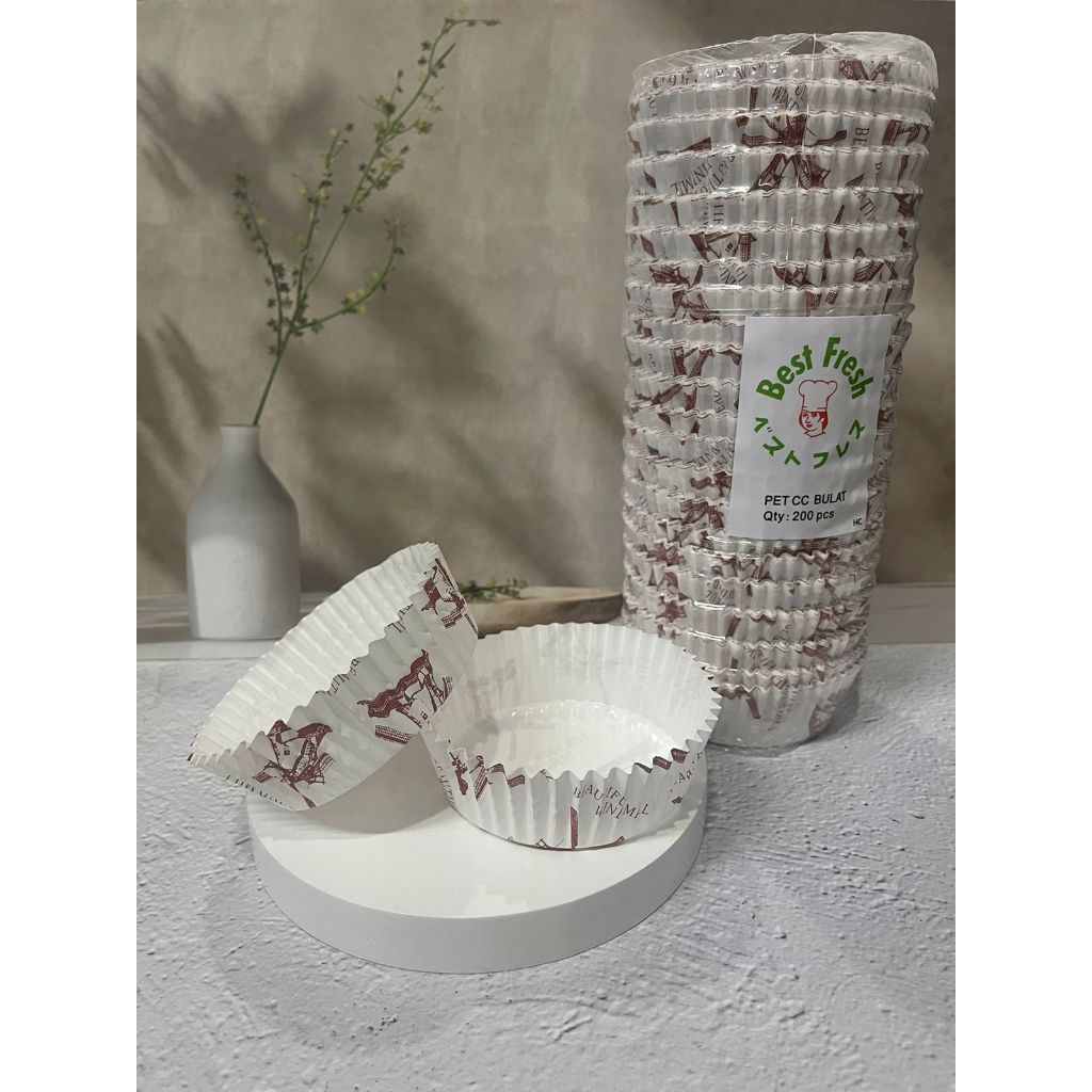 Jual Paper Cup Case Roti Bulat Laminasi 8mm Kincir Isi 200pcs / Cup ...