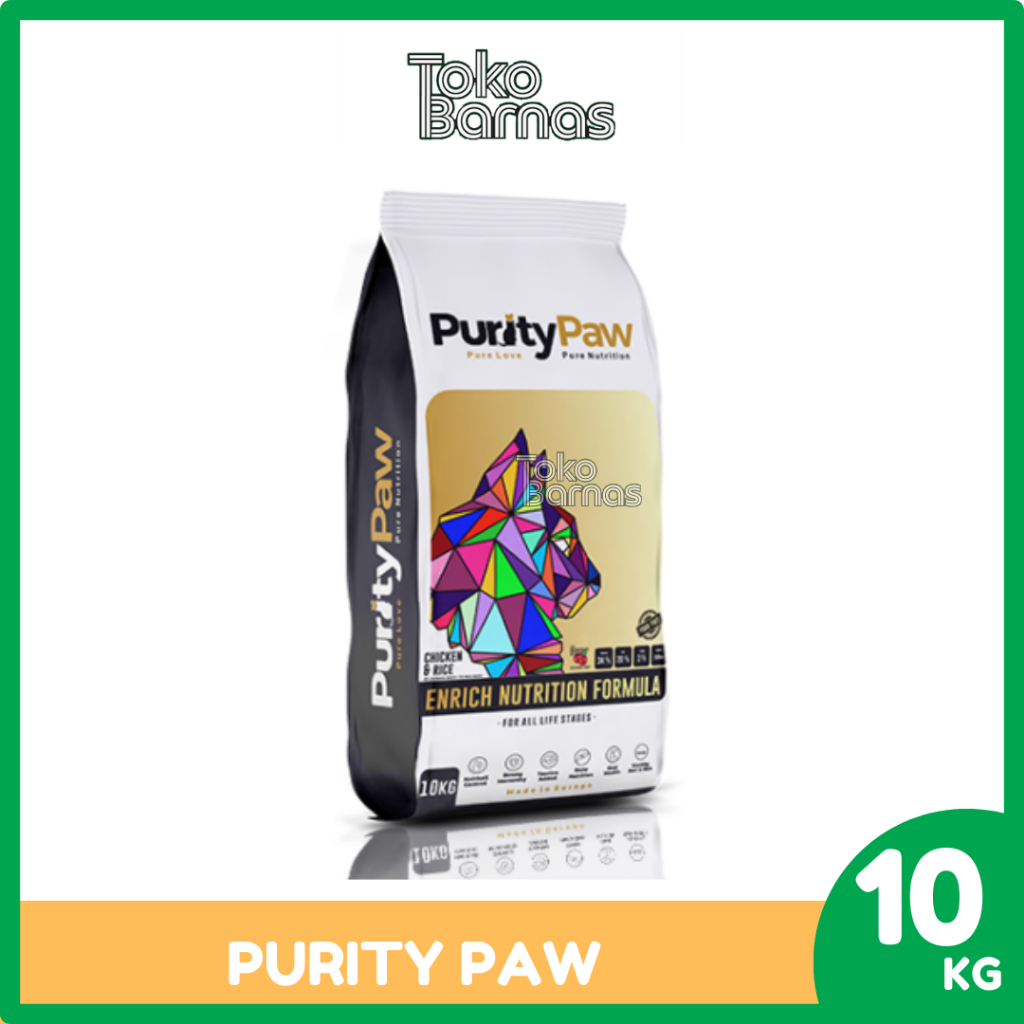 Jual Purity Paw Chicken & Rice 10 Kg Dry Food For All Life Stages ...