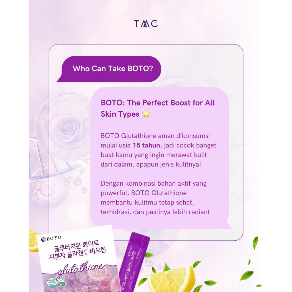 Jual BOTO Glutathione White Low Molecular Collagen C Biotin