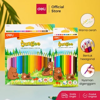 Deli Colored Pencil / Pensil Warna Lucu 12 24 36 Warna Pewarnaan Cerah EC121-XX