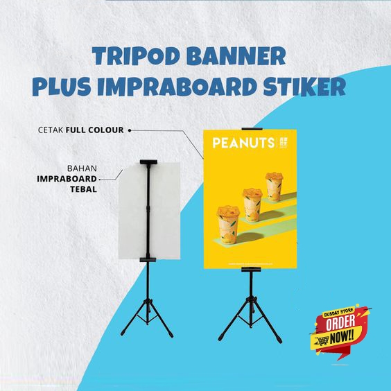 Jual Cetak Impraboard + Tripod Custom (CUSTOM) | Shopee Indonesia