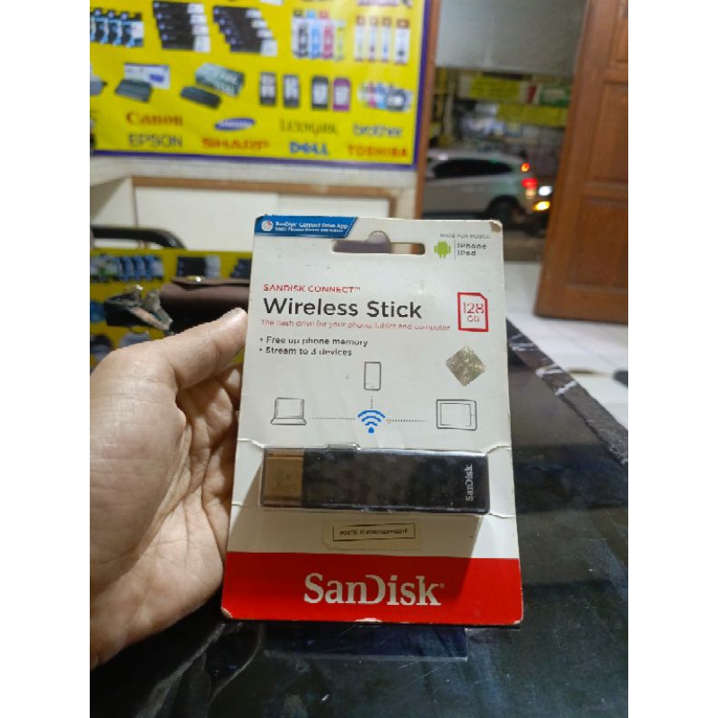 Jual SANDISK CONNECT WIRELESS STICK 128GB ORIGINAL | Shopee Indonesia