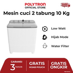 POLYTRON Mesin Cuci 2 Tabung Giant Series Hijab 10 KG - PWM 1076Y