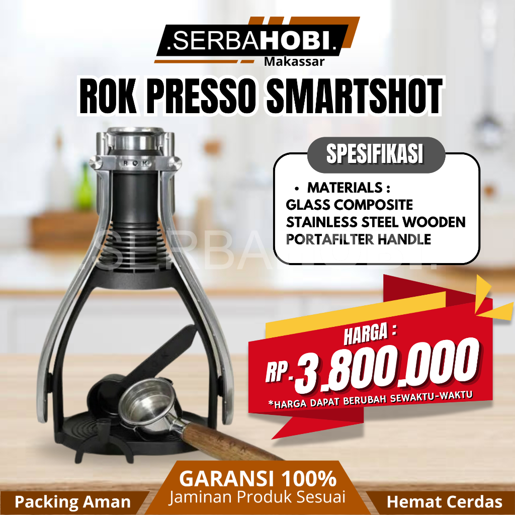 Rok Presso Smartshot Rok Presso GC Manual Espresso Maker Pembuat  Espresso Manual