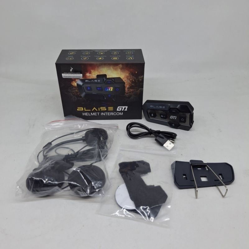 Jual INTERCOM BLAISE GT1 Helmet intercom 2 mic HARD MIC dan SOFT MIC ...