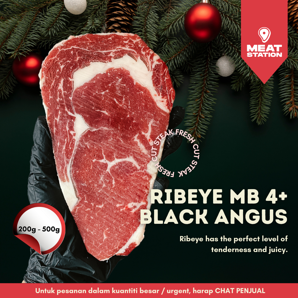 Jual Ribeye MB 4+ Black Angus / Beef Steak / Beef Import | Shopee Indonesia