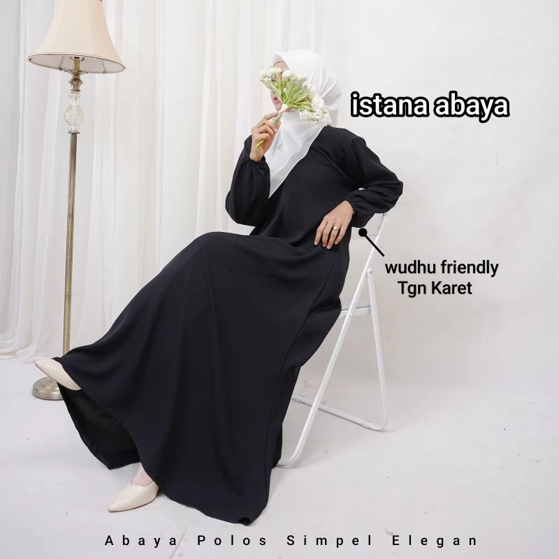 Detail Lengan Abaya Polos Saudi