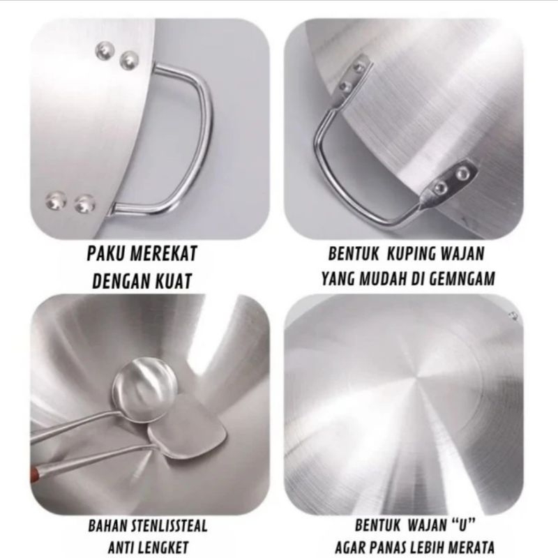 Jual Kuali Stainless (sedang - jumbo) | Shopee Indonesia