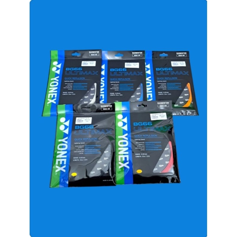 Jual Senar Badminton / Tali Raket / Yonex BG66 / BG 66 Ultimax ORIGINAL ...