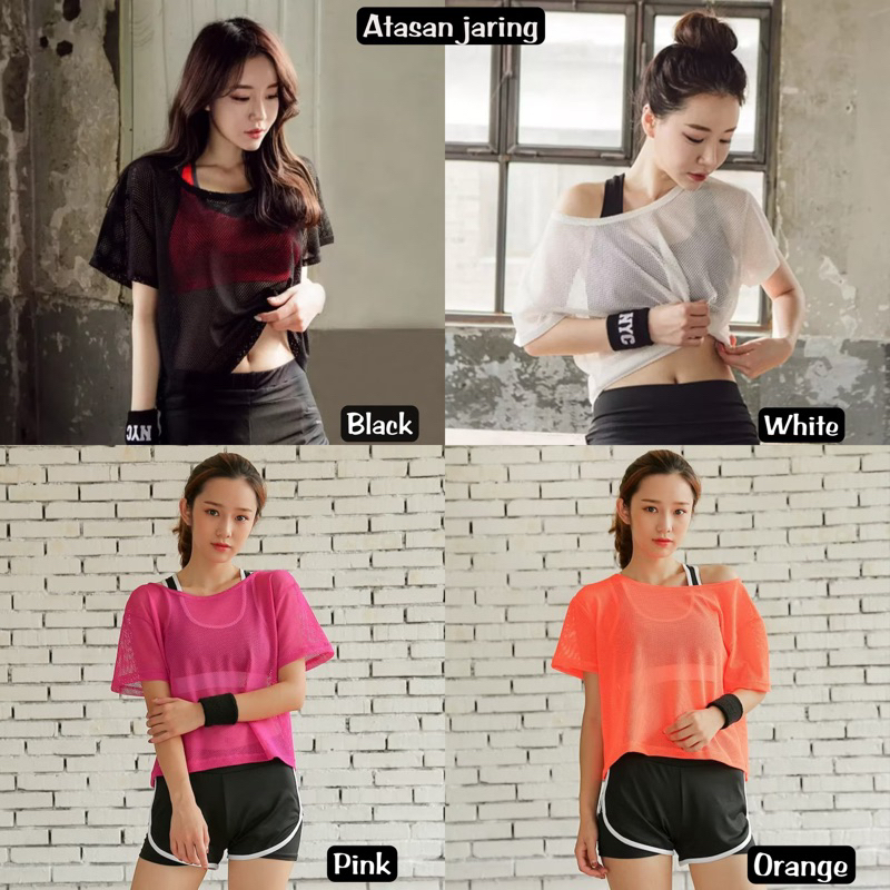 Jual atasan jaring olah raga import / atasan jaring fashion import ...