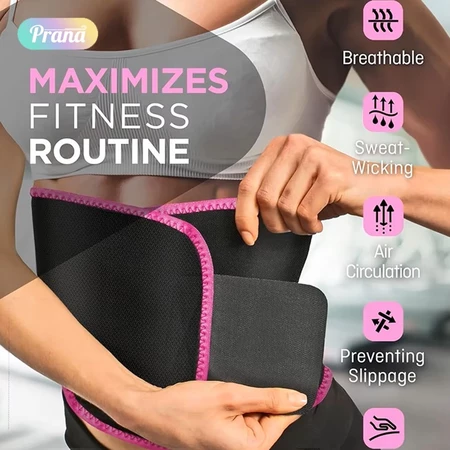 Prana Basic Sweat Waist Trimmer Belt PN-FBA5120 untuk olahraga