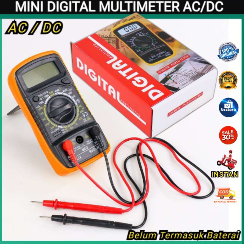Jual Multimeter Multitester Digital AC/DC Mini Voltage Tester 1999 ...