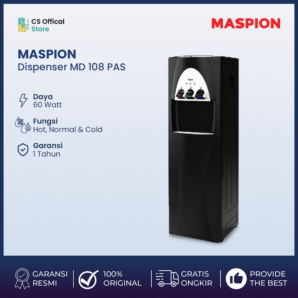 Jual MASPION Standing Dispenser Normal Hot And Cold MD 108 PAS ...