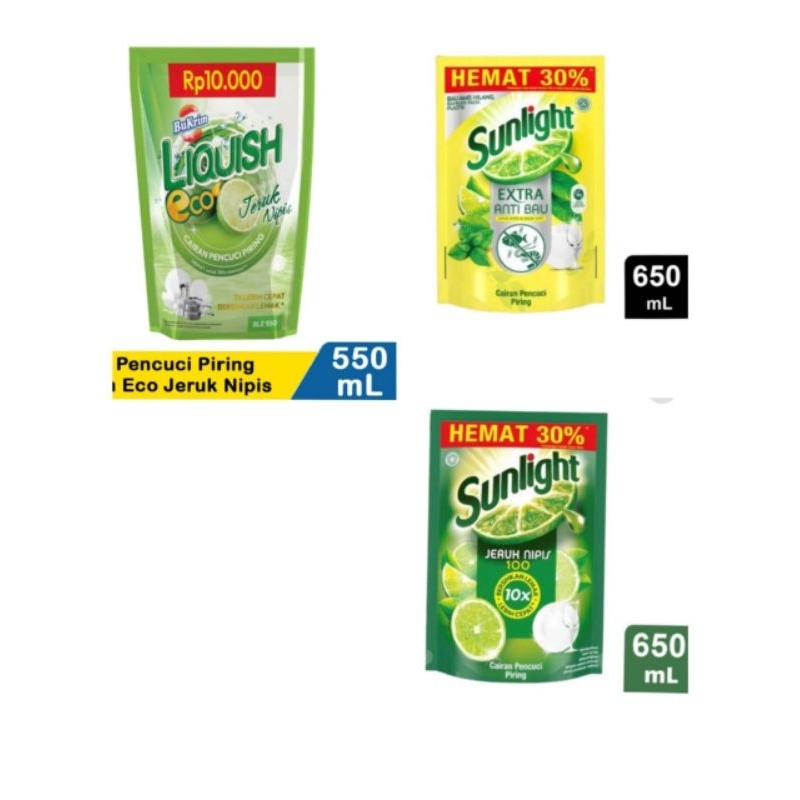 Jual Sunlight hijau, kuning, liquish 600ml | Shopee Indonesia