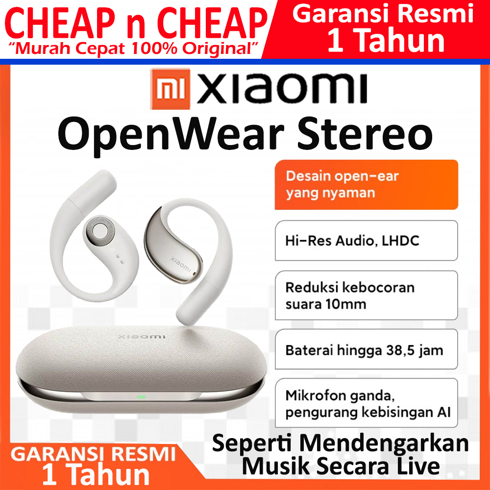 Écouteurs Sans Fil Xiaomi OpenWear Stereo - Bluetooth - Couleur Sandstone Beige - Neufs En Boîte