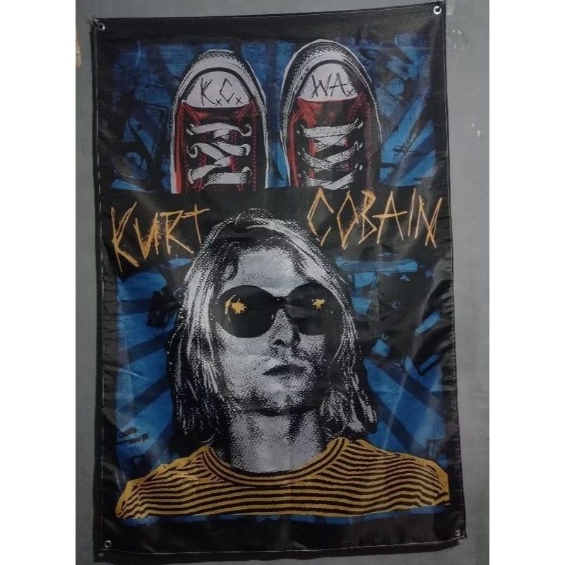 Jual Bendera / Poster Kain Band NIRVANA (Kurt Cobain) | Shopee Indonesia