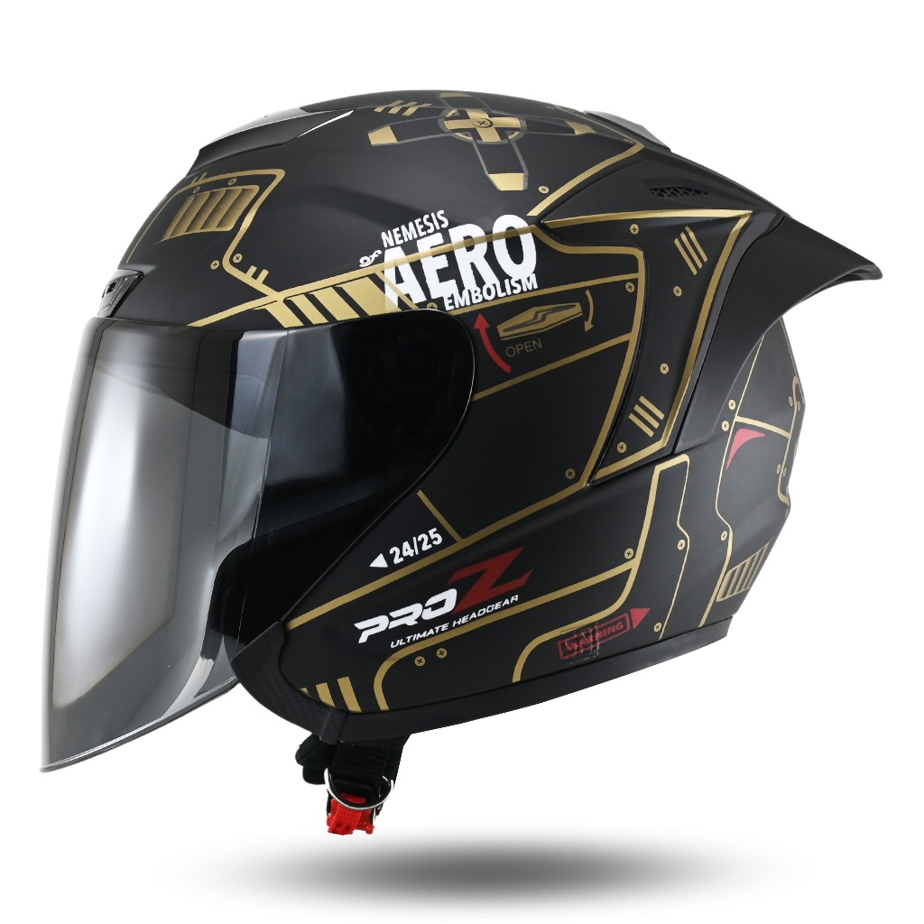 Helm Half Face BIPplast Pro Z Motif Terbaru Aero Electroride Premium Cowok  Cewek Keren SNI