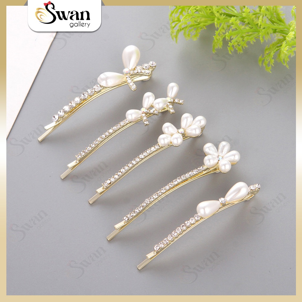 Jual Jepit Rambut Hairclip 2 Pcs One Set Korean Style Hair Pins Gold ...