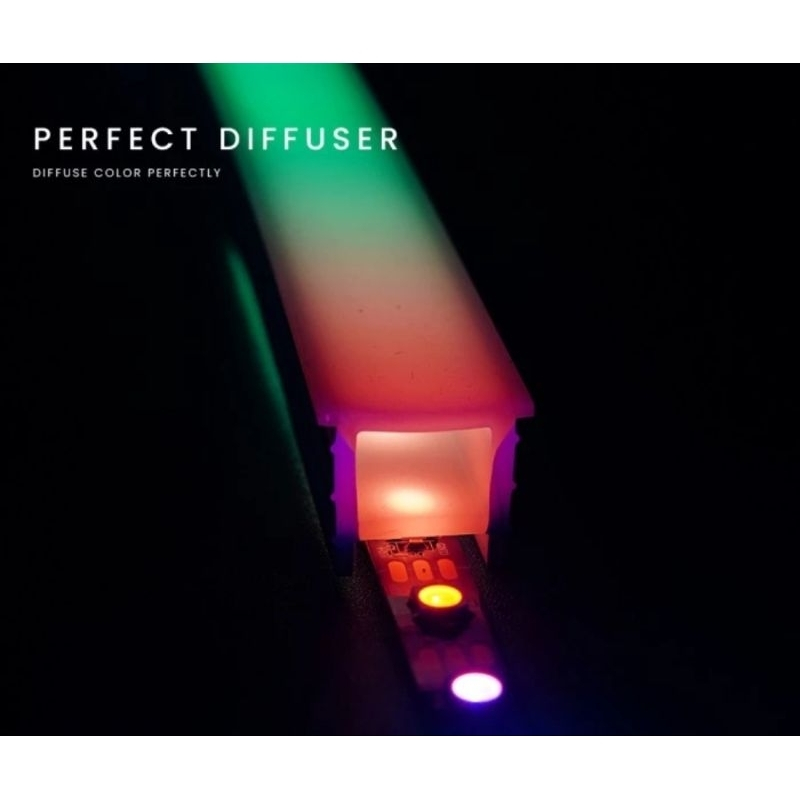 Jual 100 Meter Silikon Flexible Housing Strip led COB, Silicon Diffuser ...