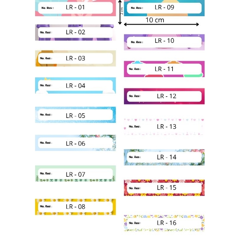 Jual STIKER LABEL RESI isi 100pcs | Shopee Indonesia
