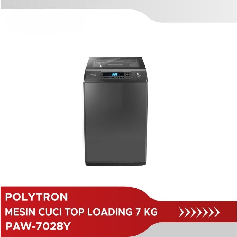Jual MESIN CUCI POLYTRON PAW 7028Y / POLYTRON TOP LOADING 7 KG PAW 7028 ...