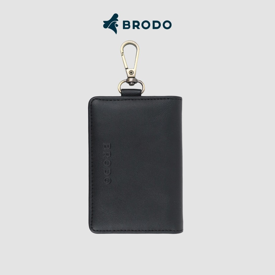 Jual BRODO - Dompet Folde Synthetic Leather Key Wallet Black | Shopee ...